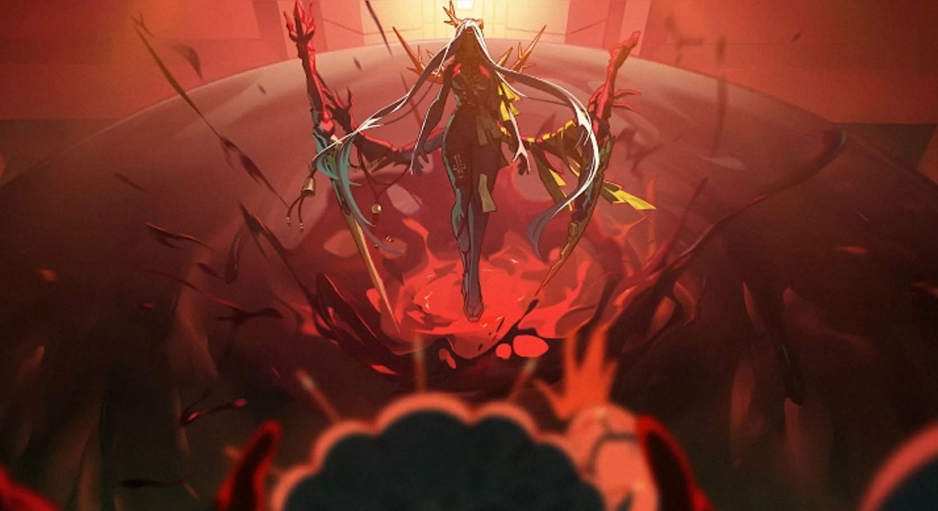 Yijiang's Ethereal copy by the Exaltists and the Overseer Mevorakh (Image via HoYoverse)